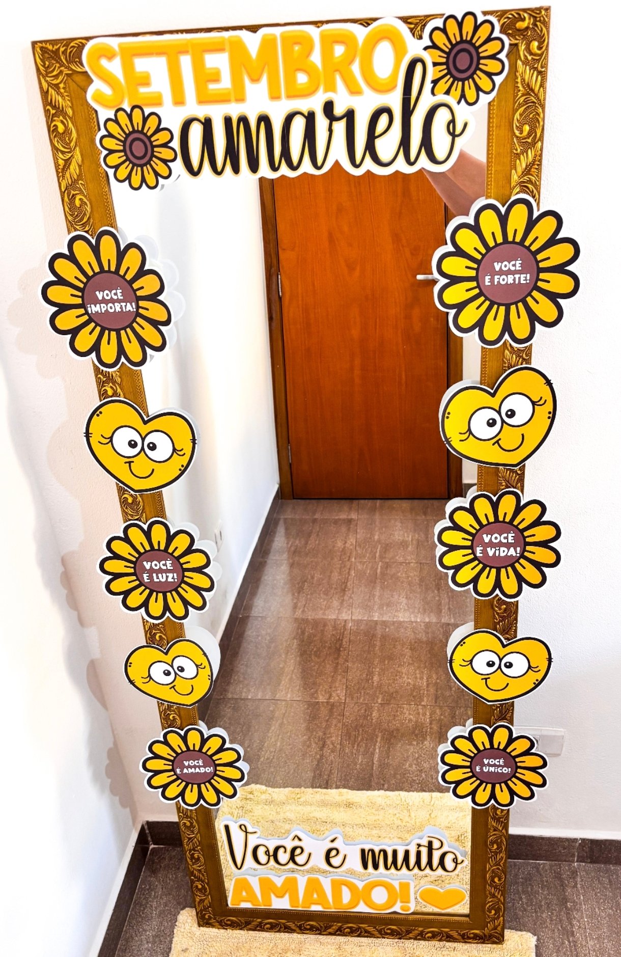 MOLDURA PARA ESPELHO SETEMBRO AMARELO - Imagem 3