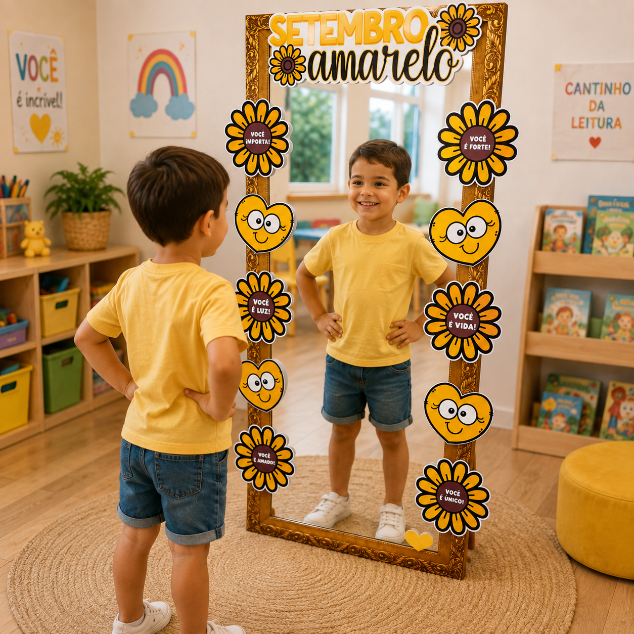 MOLDURA PARA ESPELHO SETEMBRO AMARELO - Imagem 5