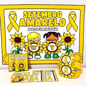 PAINEL E LEMBRANCINHAS SETEMBRO AMARELO