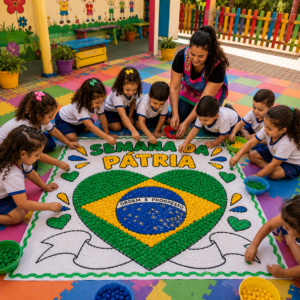 Painel coletivo PÁTRIA CORAÇÃO