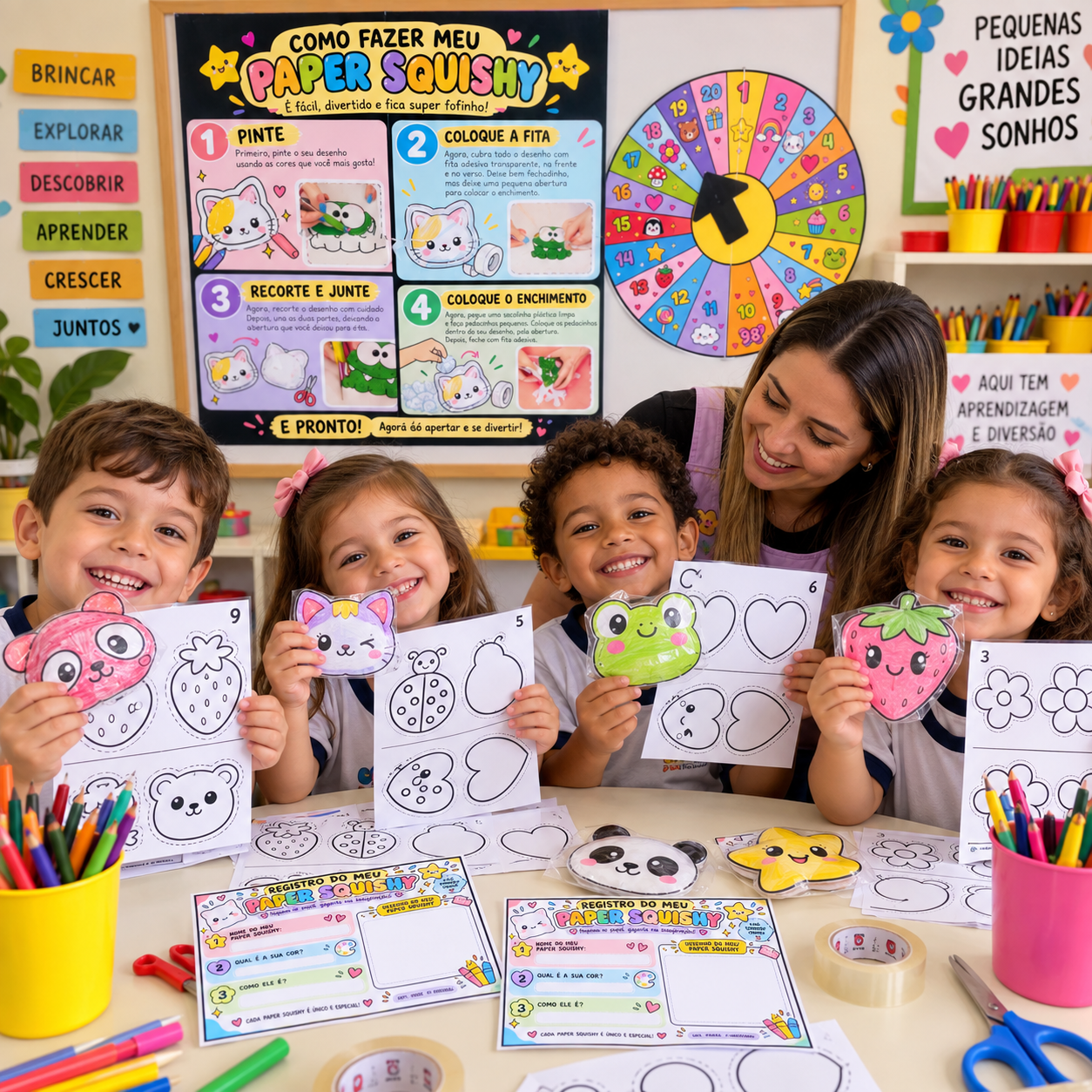 🎨✨ OFICINA PAPER SQUISHY - Imagem 2