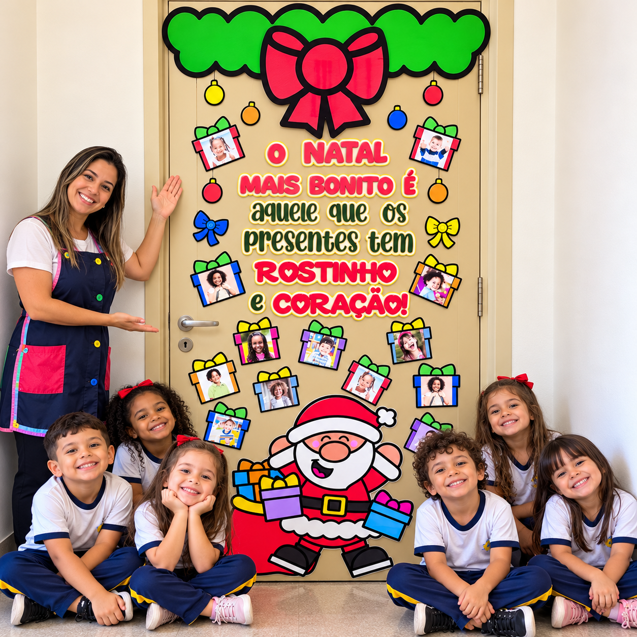 🎄🎁 PAINEL DE PORTA PRESENTES DE NATAL! ❤️✨ - Imagem 8
