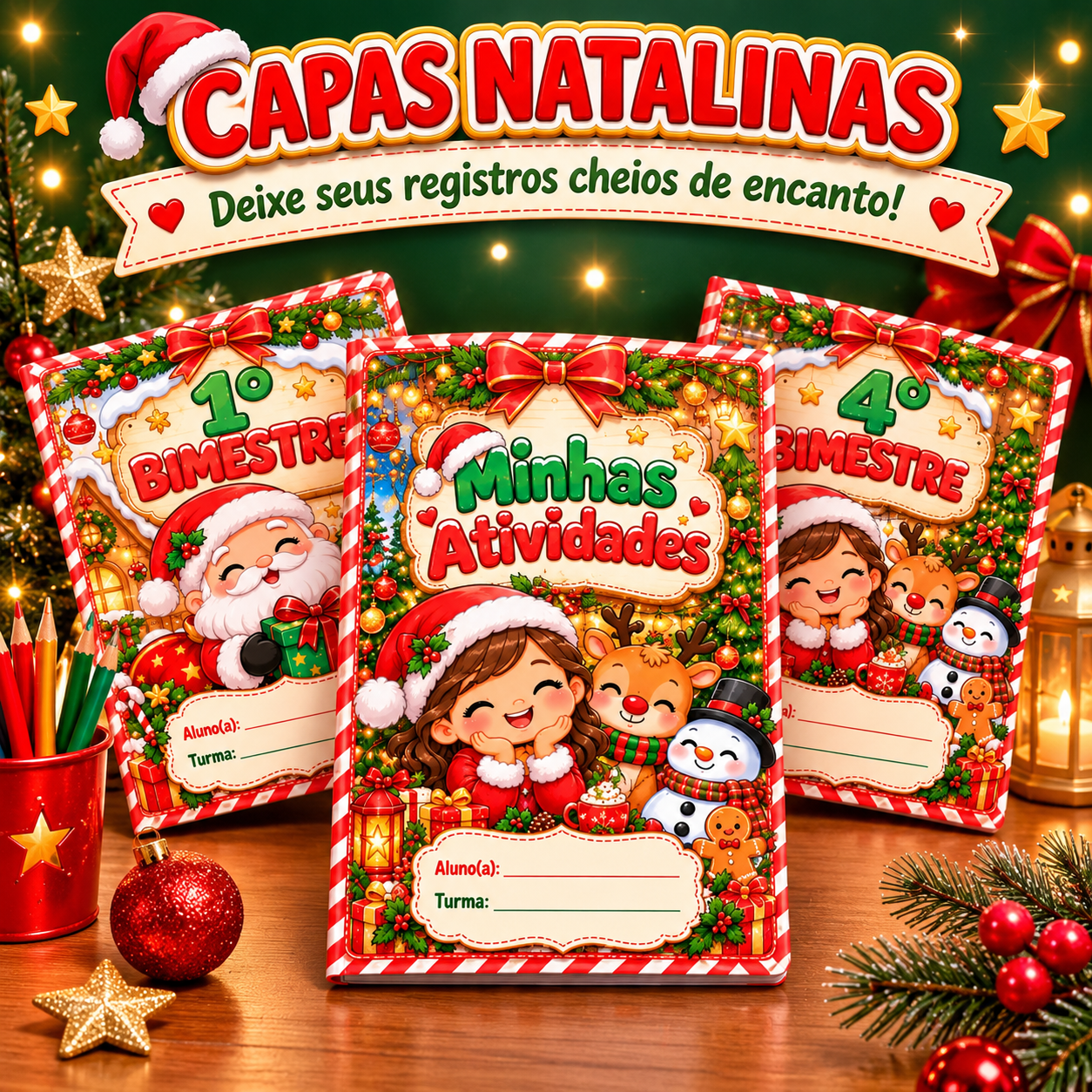 CAPAS NATALINAS DE ATIVIDADES - Imagem 3